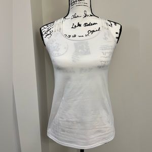 Fabletics. White small tank top.
